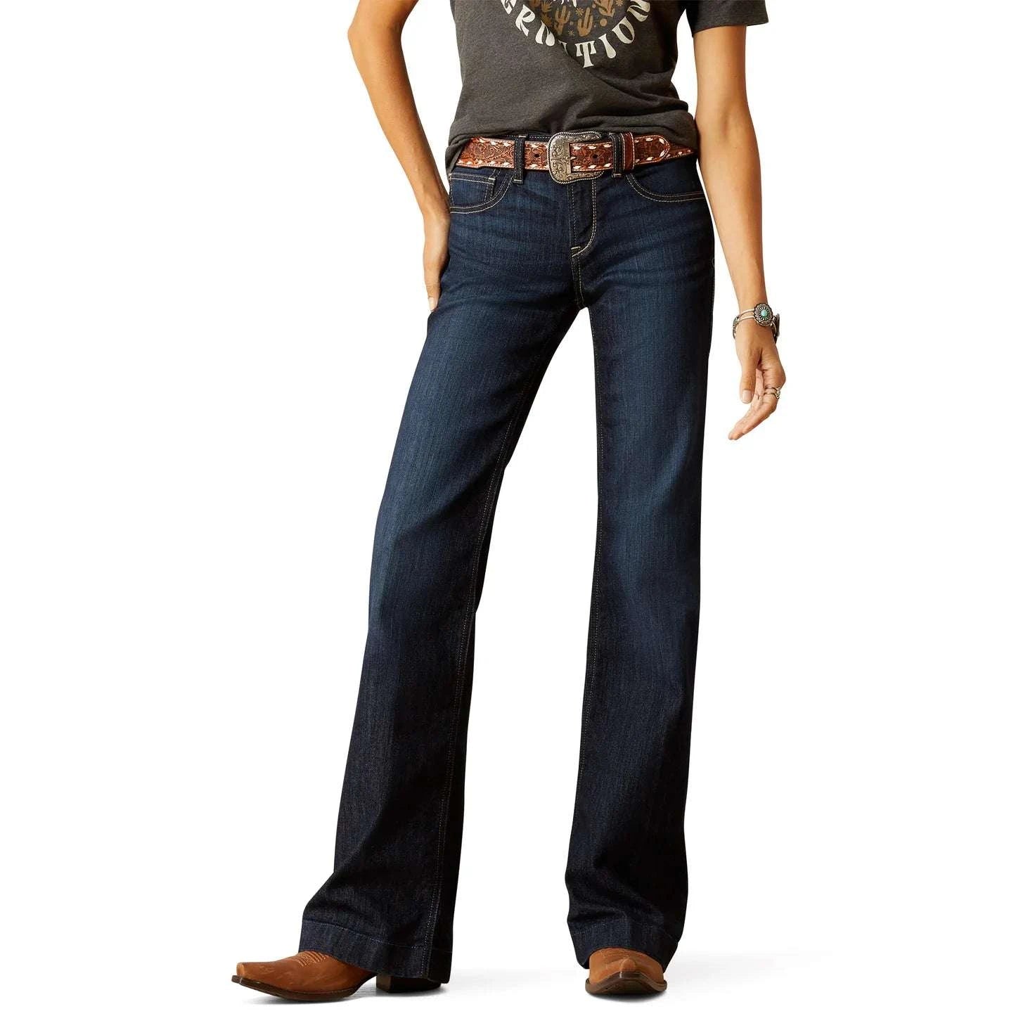 ARIAT WOMEN PERFECT RISE TROUSER JEANS- 10051700 Laherradurawwnc.com
