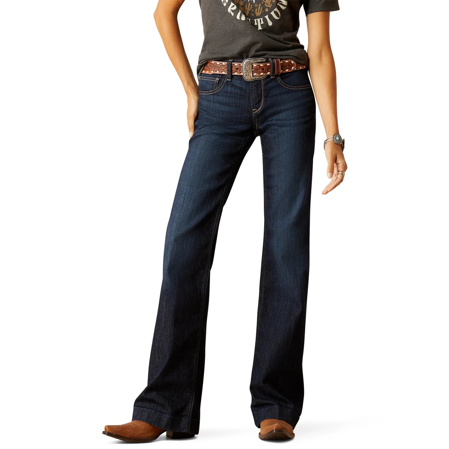 PANTALONES VAQUEROS DE MUJER DE TIRO ALTO ARIAT PERFECT RISE - 10051700