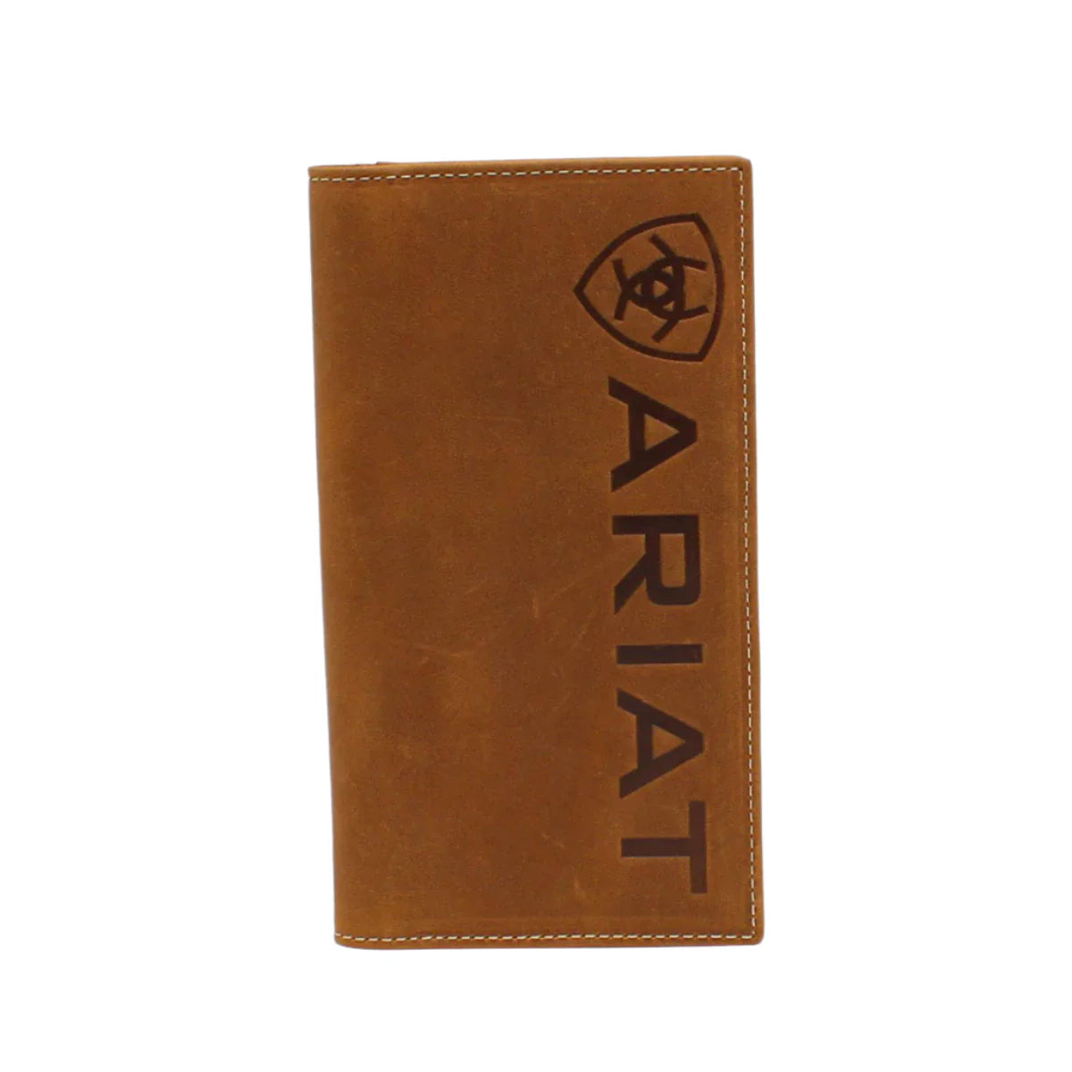 MENS ARIAT BROWN RODEO WALLET CHECKBOOK COVER - A3545244