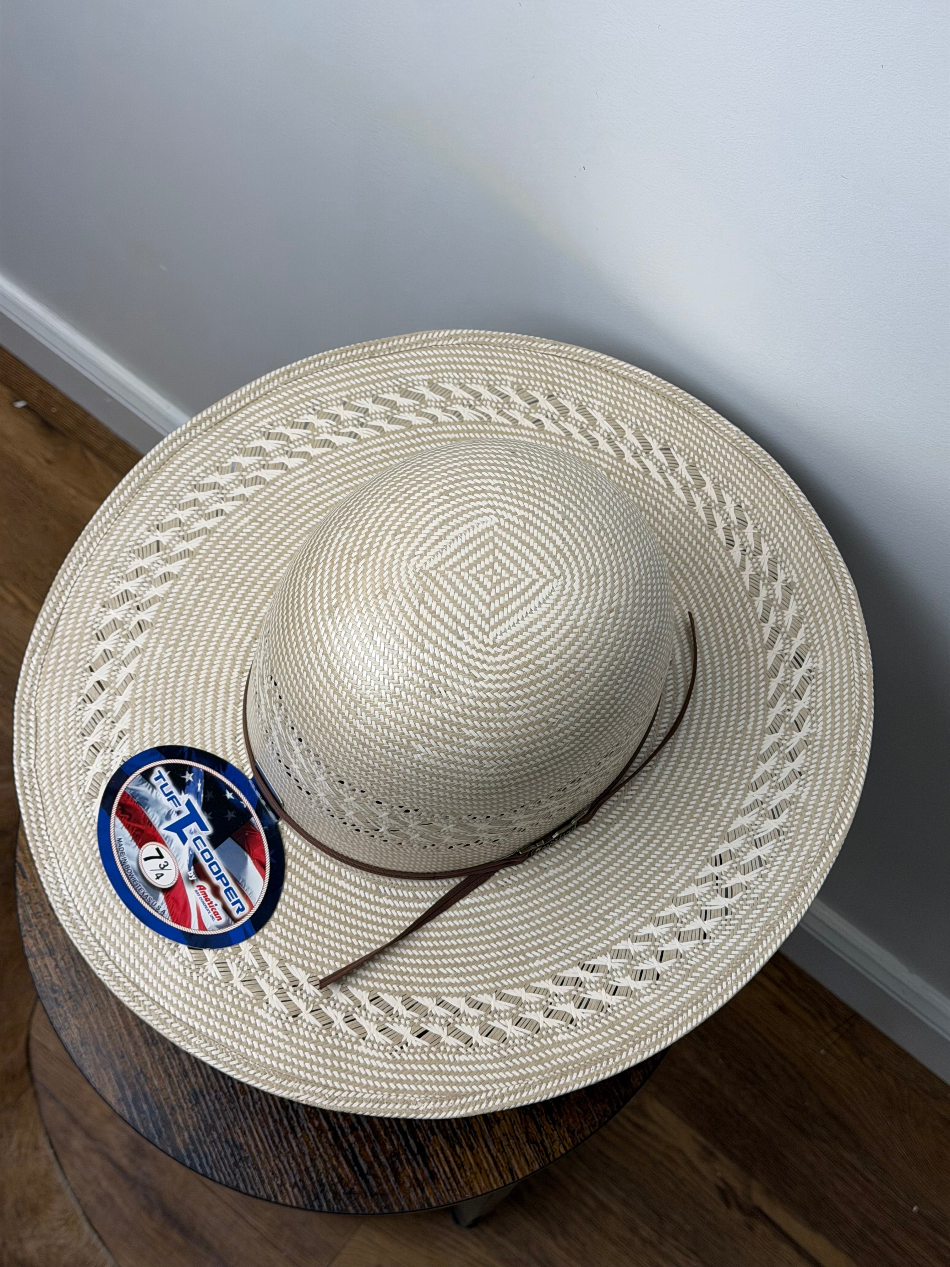 8810 AMERICAN HAT OPEN CROWN STRAW HAT STYLE