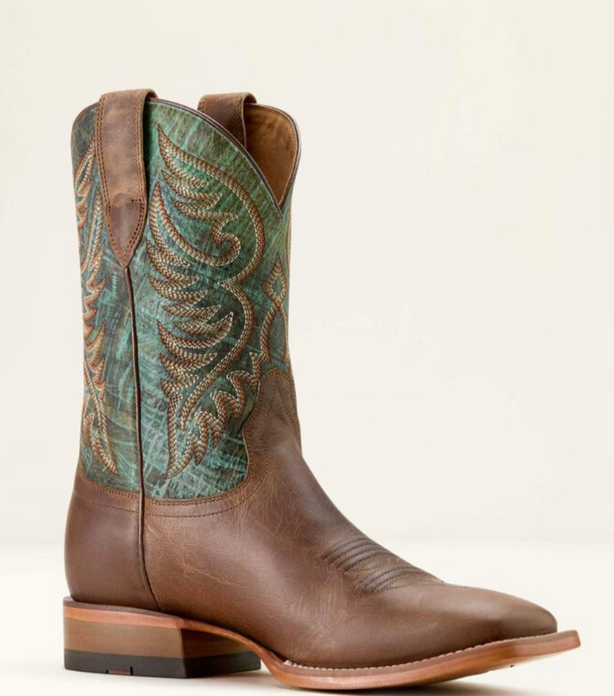 MEN ARIAT BOOT TOTALLY TAN/ ROARIN TURQUOISE 10064000