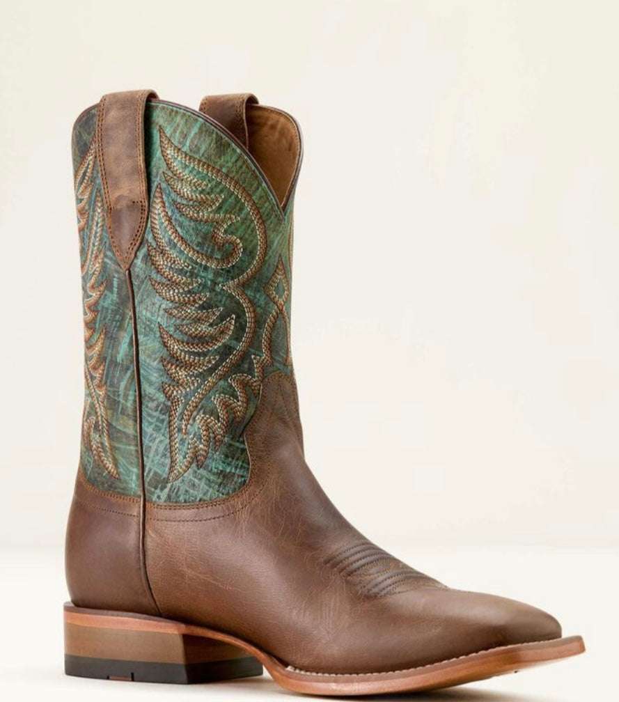 MEN ARIAT BOOT TOTALLY TAN/ ROARIN TURQUOISE 10064000 Laherradurawwnc.com