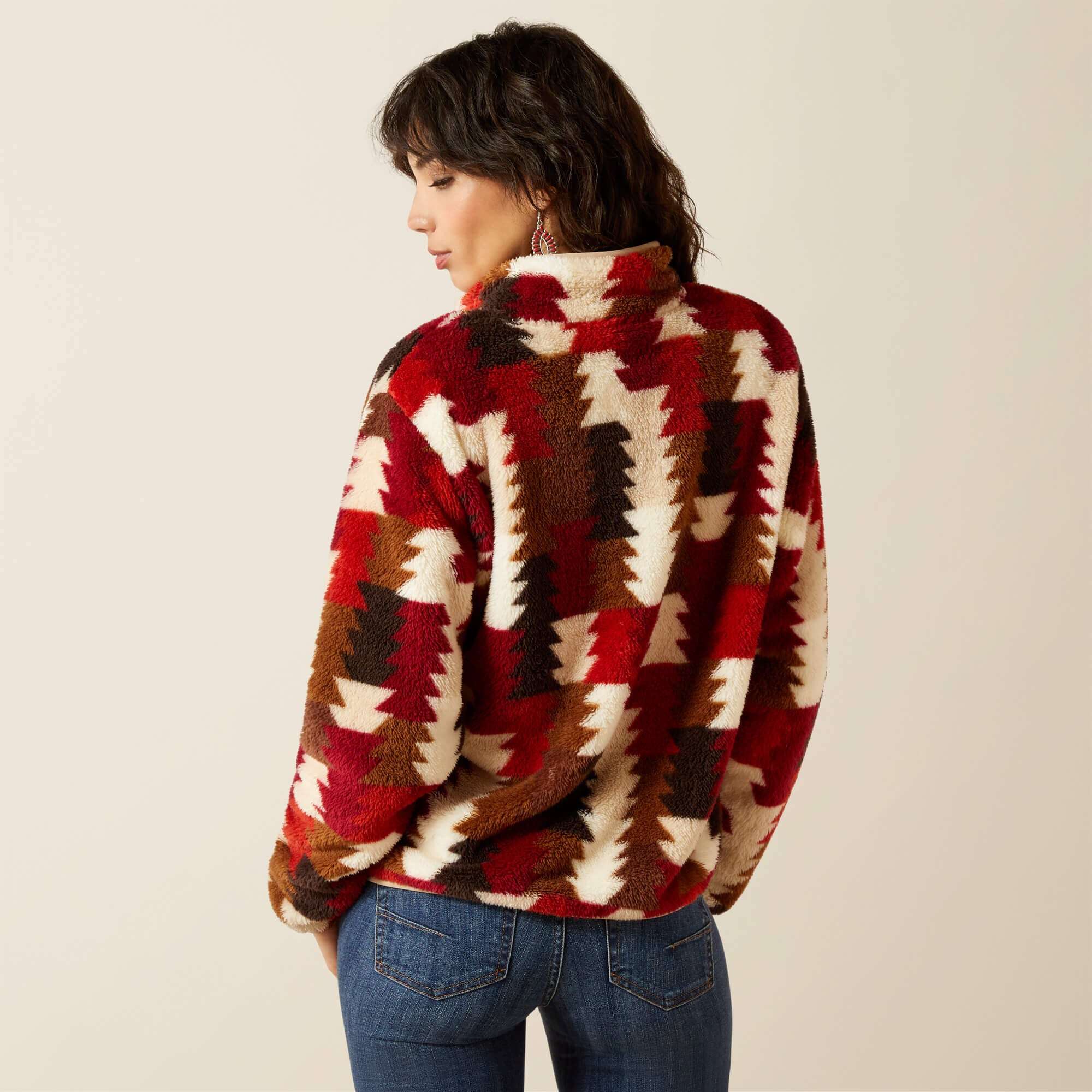 ARIAT WOMENS BARBER SNAP FRONT SWTSHRT 10062614 Laherradurawwnc.com