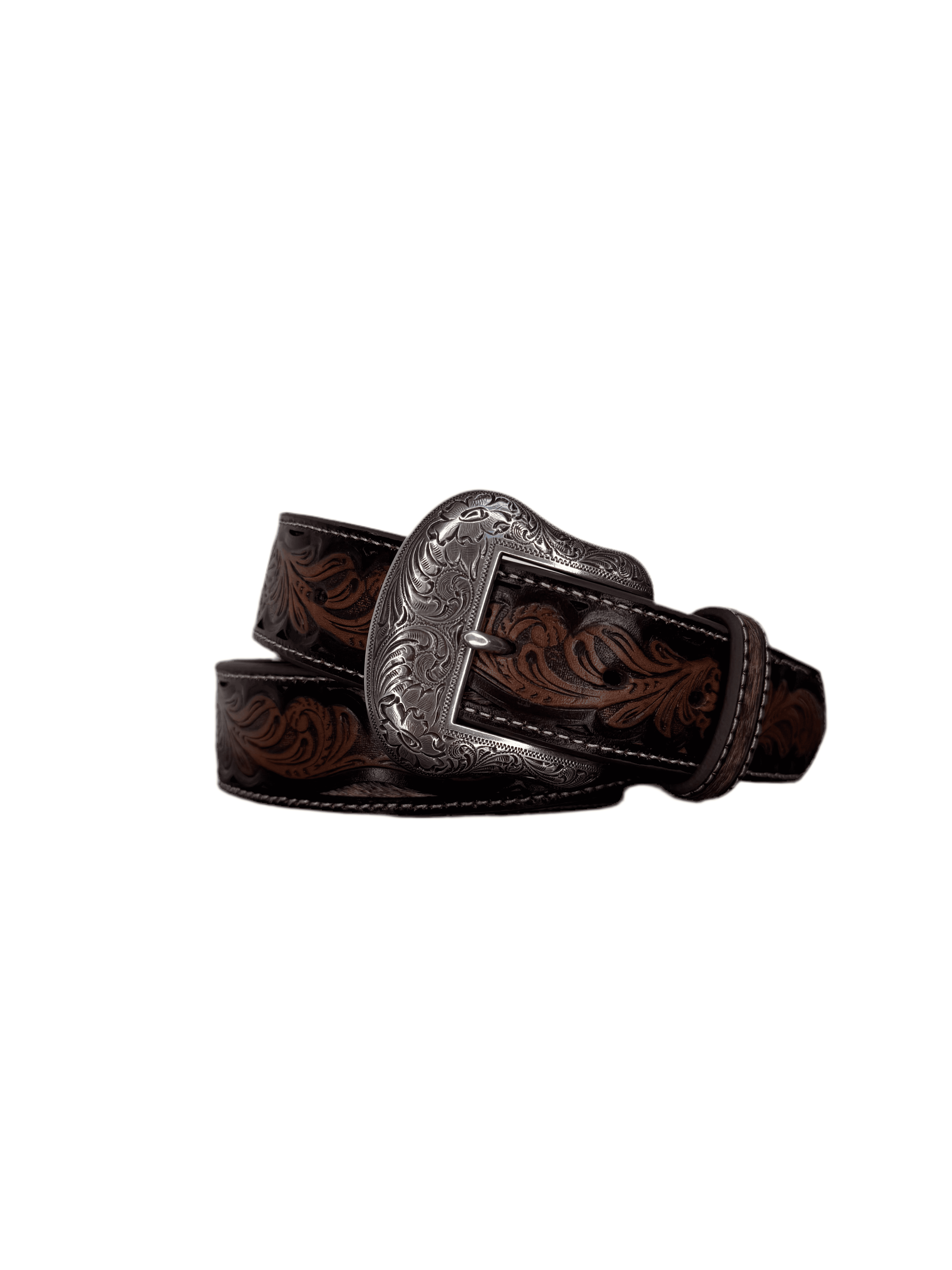 NOCONA BELT BROWN WITH COW N210008347 Laherradurawwnc.com