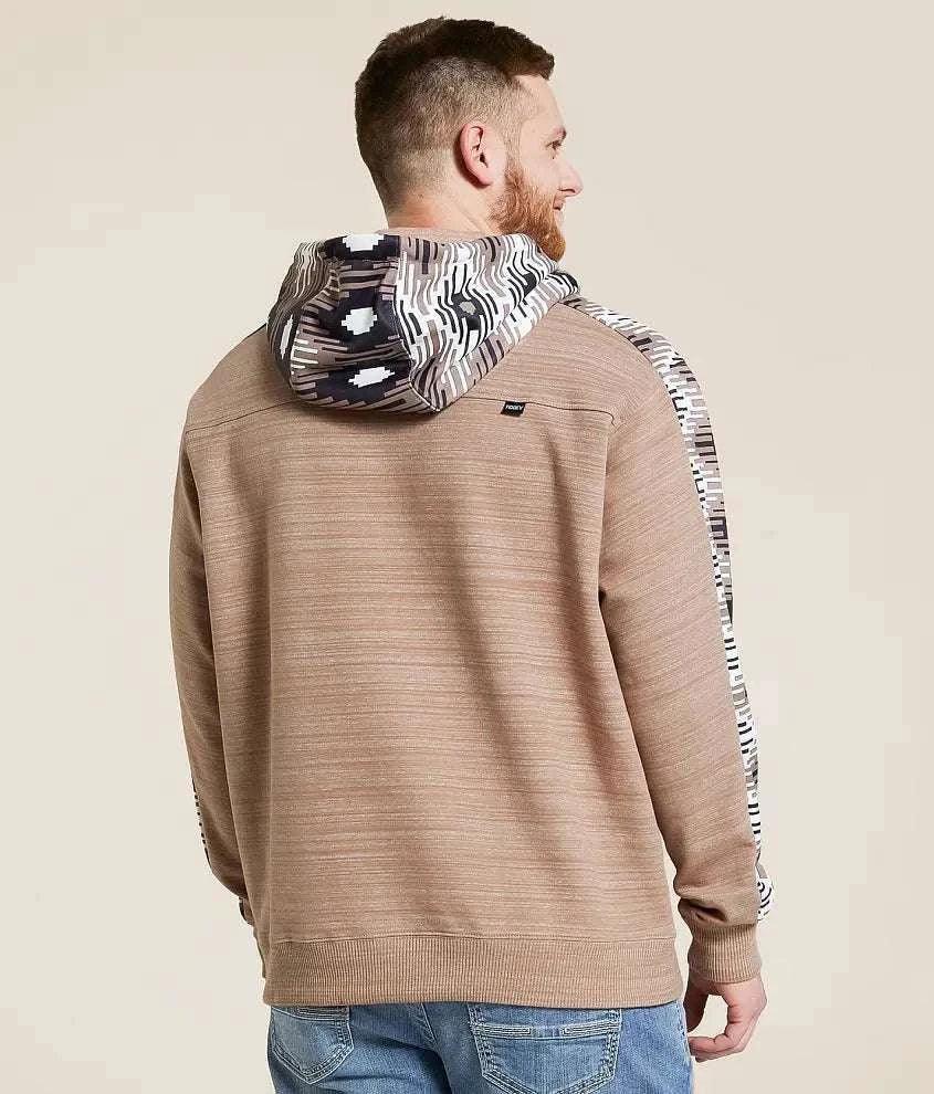 HOOEY MEN HOODIE PORTABLE CANYON TAN AZTEC PRINT HH1330TN Laherradurawwnc.com