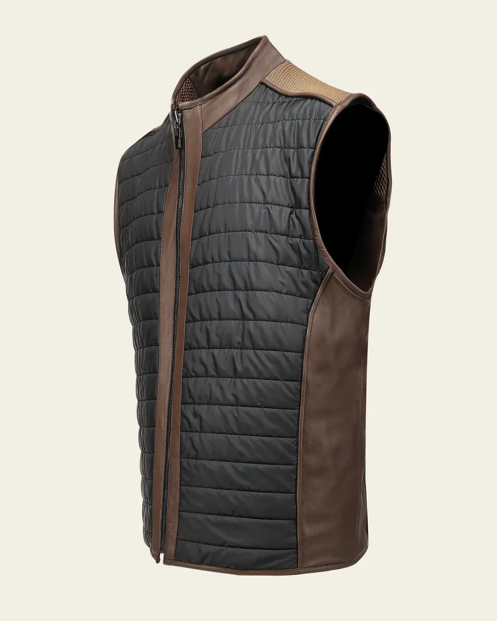 CUADRA CHALECO BORREGO MATNA DUNA CAFÉ MN HONEY ZIPPER VEST - JC360
