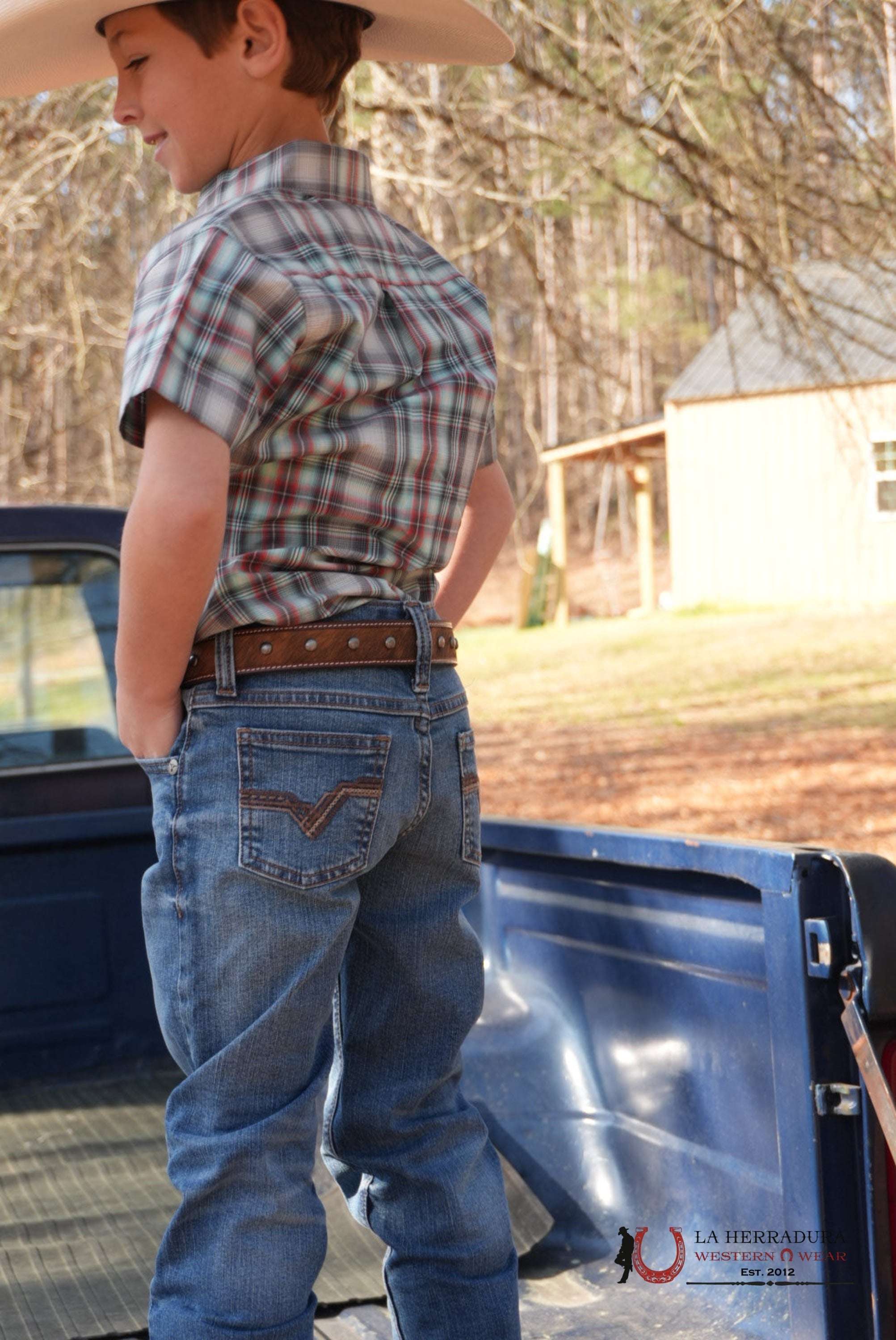 CINCH BOYS GEOMETRIC MULTICOLOR STYLE MTW7140030 Laherradurawwnc.com