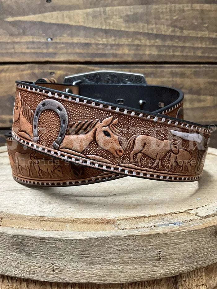 NOCONA WOMENS TAN FARM AMINAL PRINT BELT N320008102 Laherradurawwnc.com