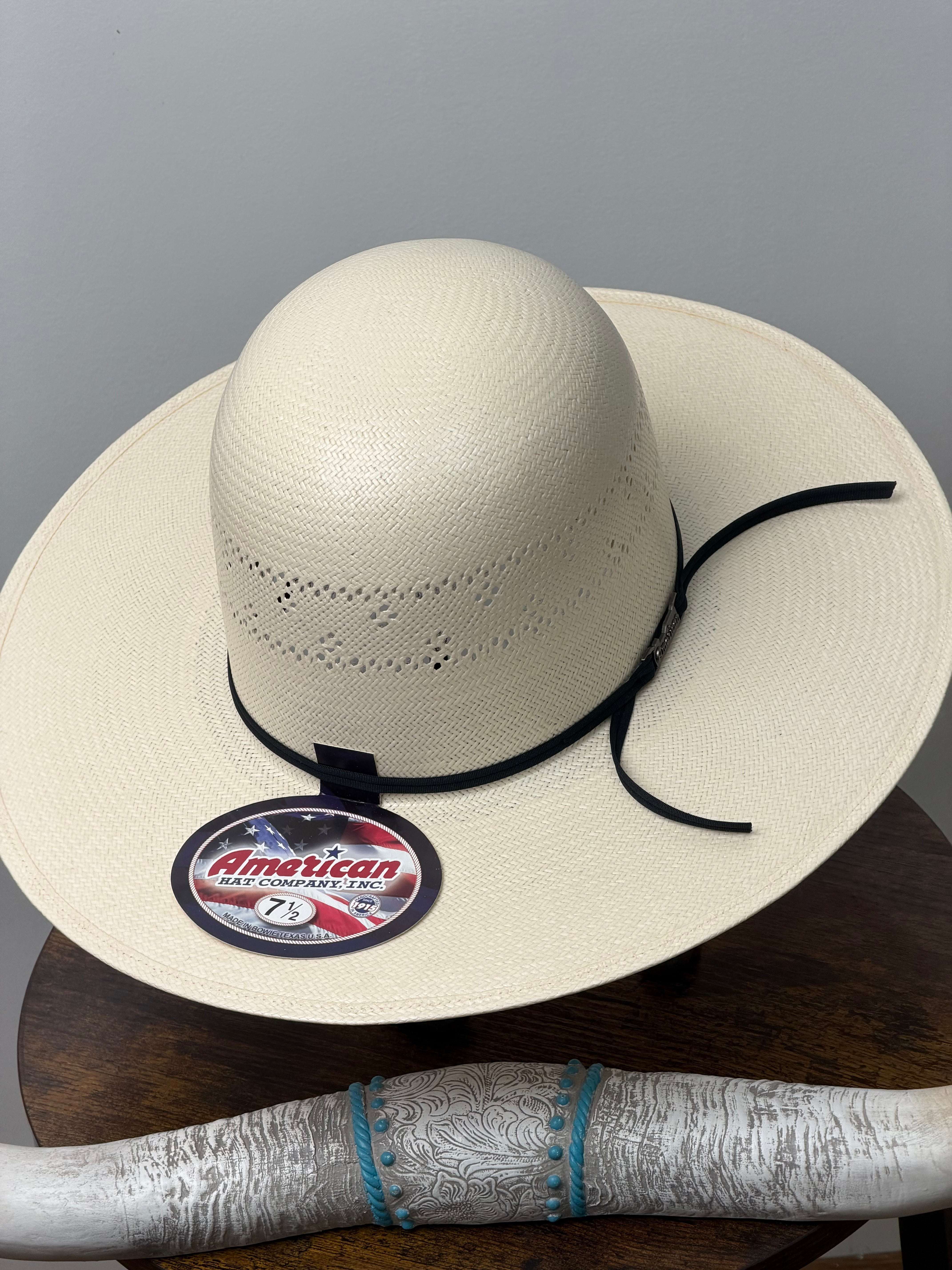 7210 AMERICAN HAT OPEN CROWN STRAW HAT STYLE Laherradurawwnc.com
