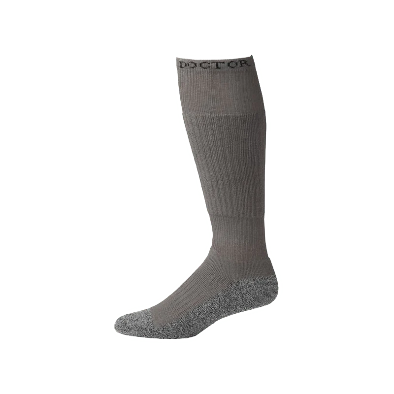 BOOT DOCTOR MENS GREEN & GREY OVER THE CALF SOCKS - 0498206