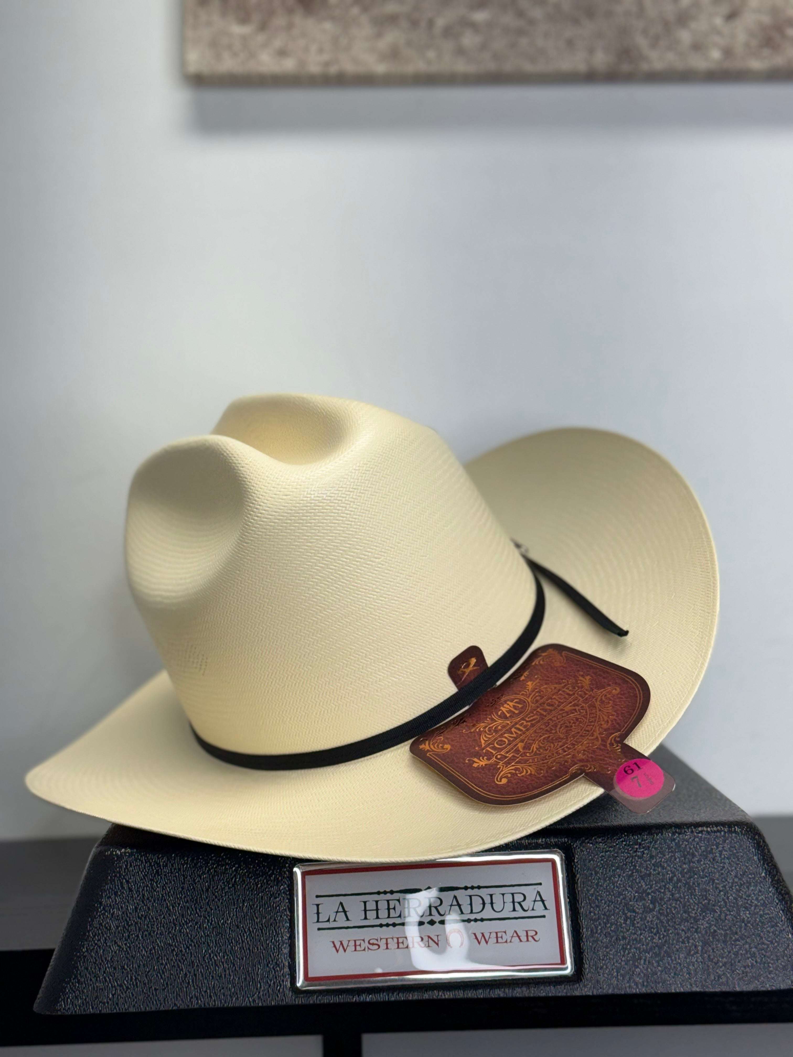 SOMBRERO TOMBSTONE 100X COPA ALTA JOHNSON NATURAL 3 1/2 Laherradurawwnc.com