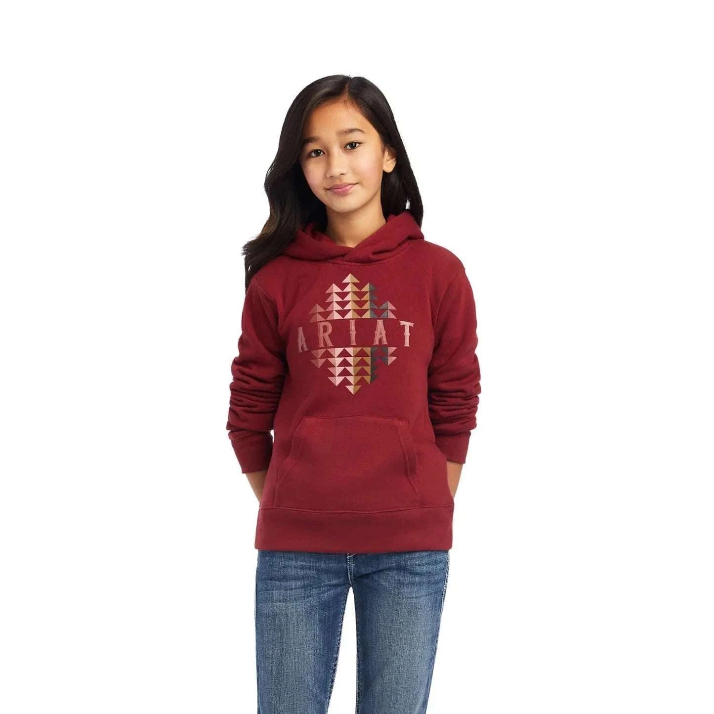 Ariat Real Bartooth hoodie Rouge red 10041654 Laherradurawwnc.com
