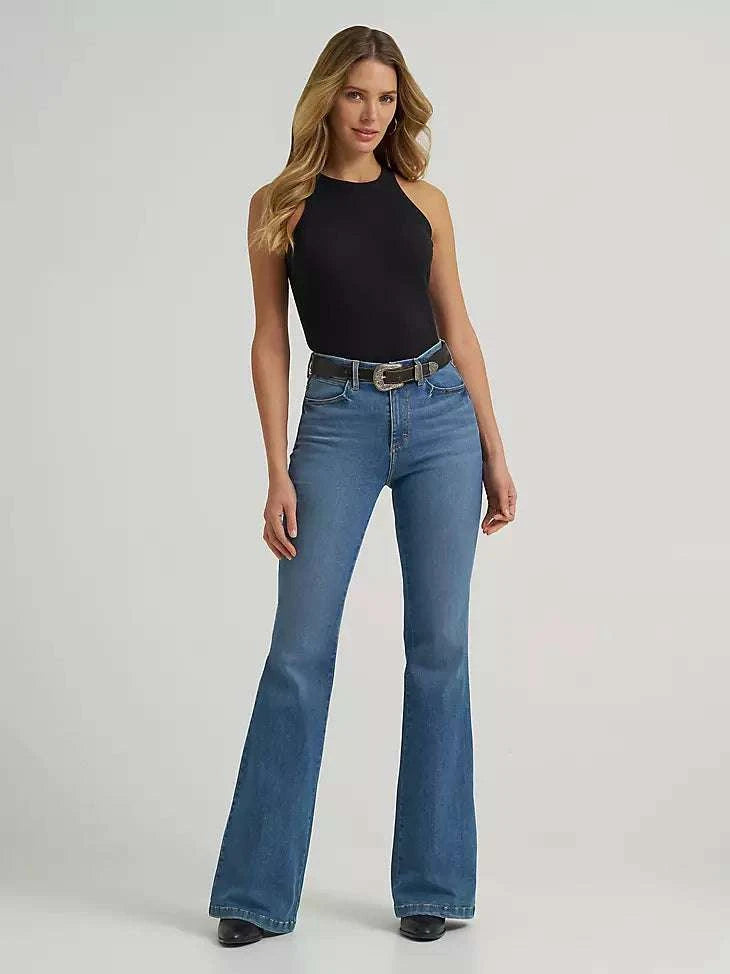 WRANGLER WOMEN BESPOKE FLARE JEANS- 112379506 Laherradurawwnc.com