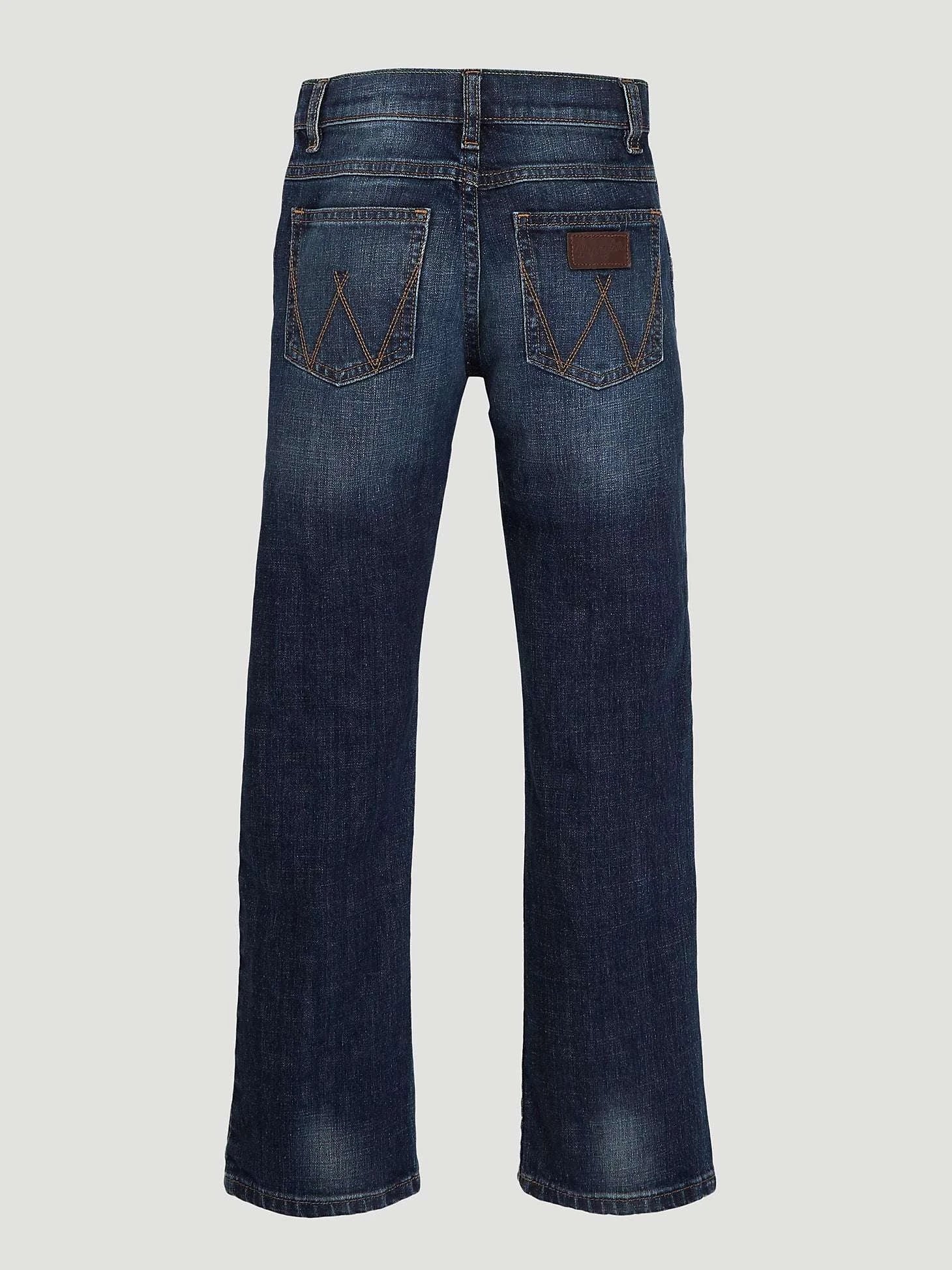 WRANGLER RETRO BOYS JEANS SLIM STRAIGHT BLUE DARCK 112370668 Laherradurawwnc.com