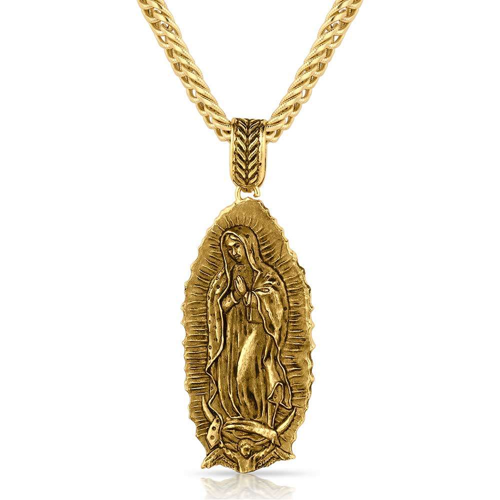 Montana Silversmith Gold our lady of Guadalupe necklace Laherradurawwnc.com