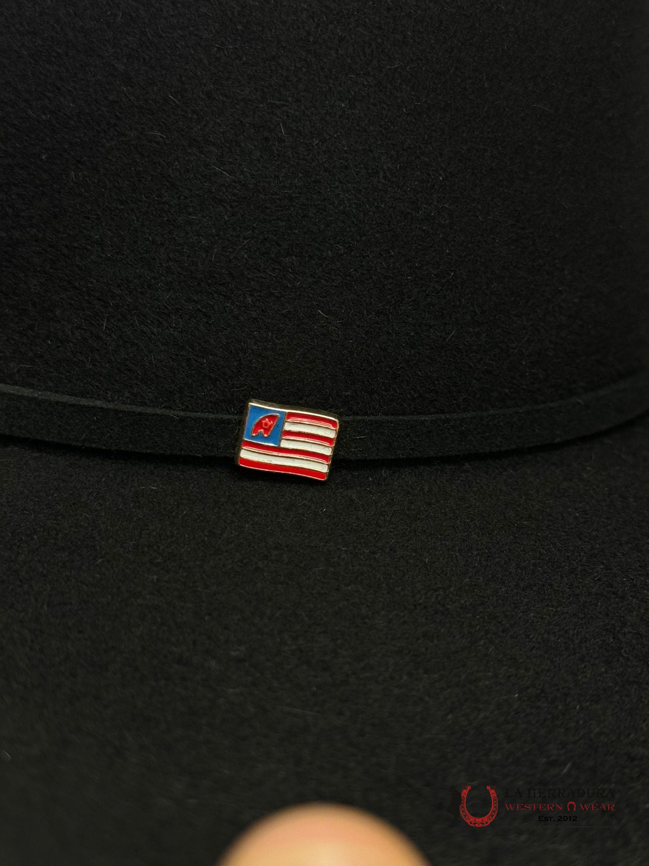 1000X American Felt Hat Black Tejana