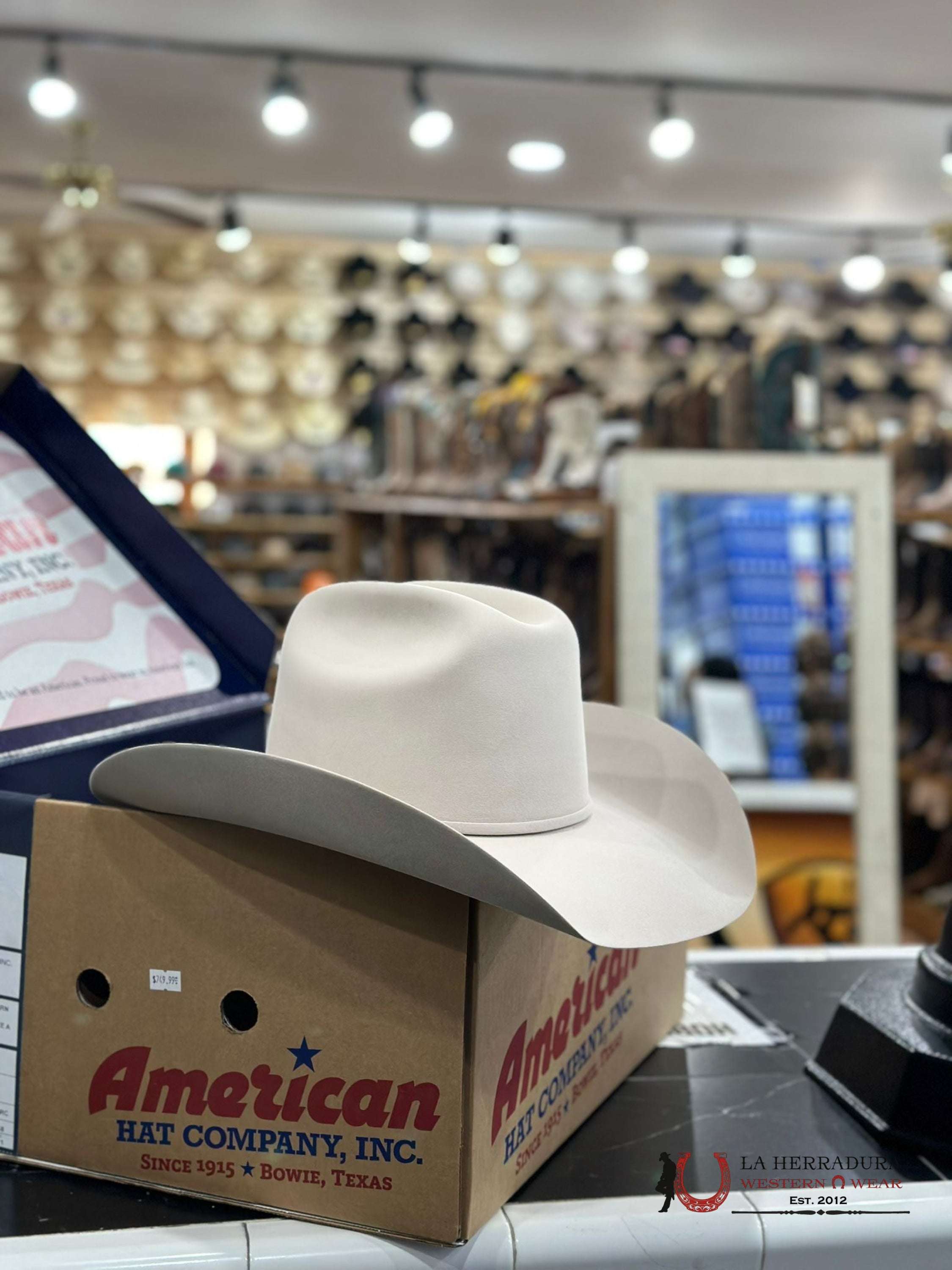 1000X American Felt Hat Silver Belly Tejana