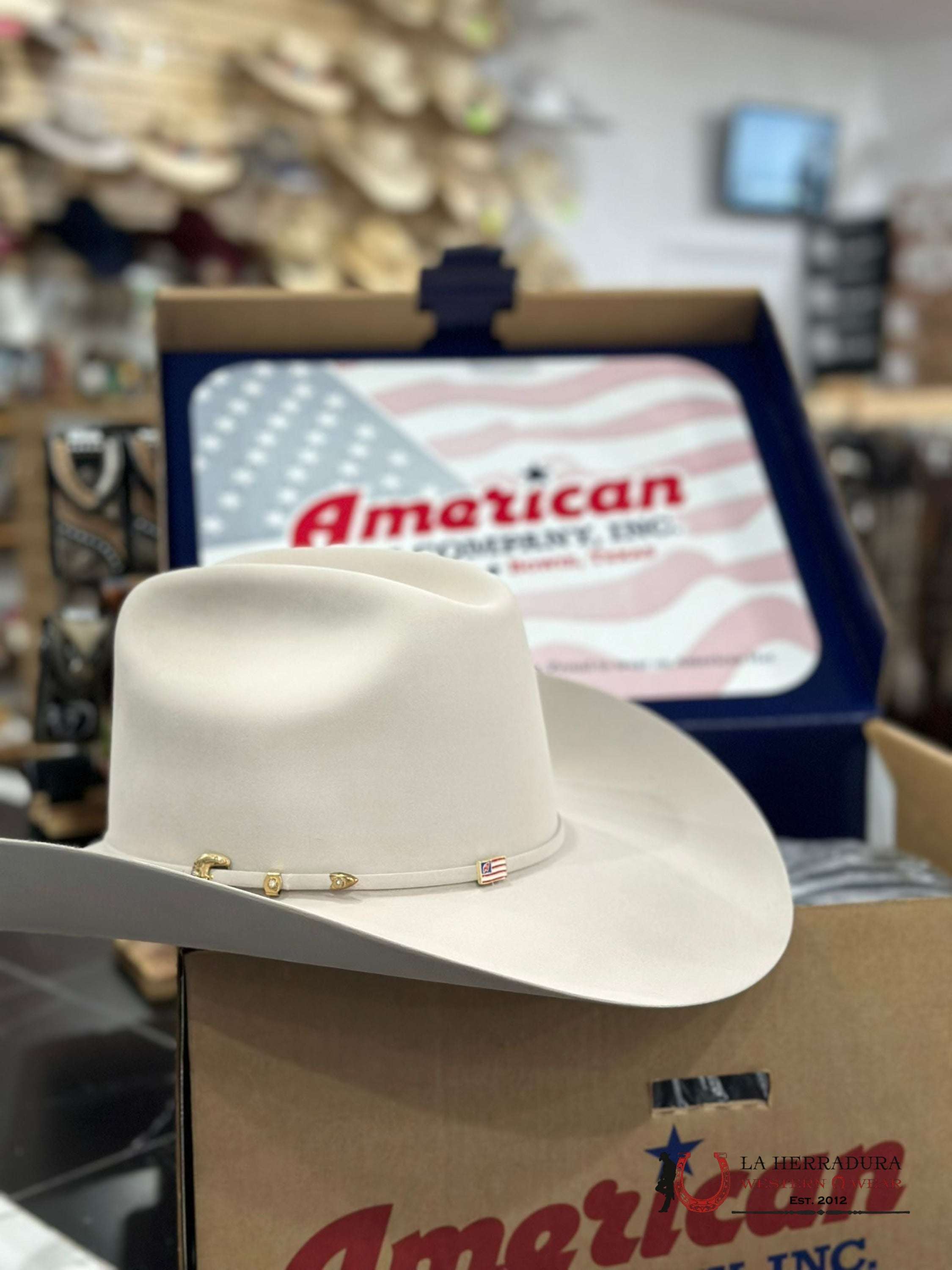 1000X American Felt Hat Silver Belly Tejana