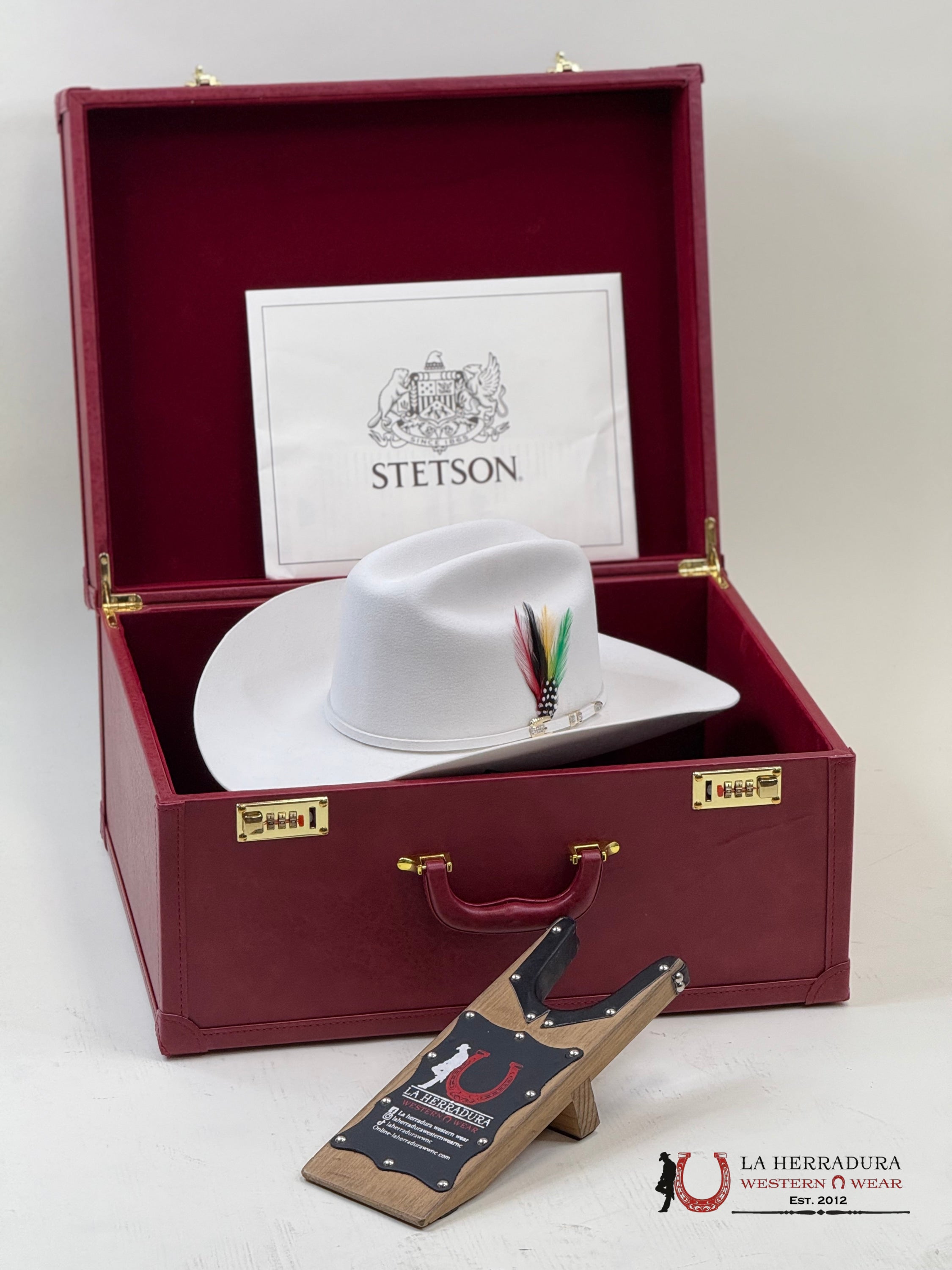 1000X Stetson El Diamante White Blanco Tejana