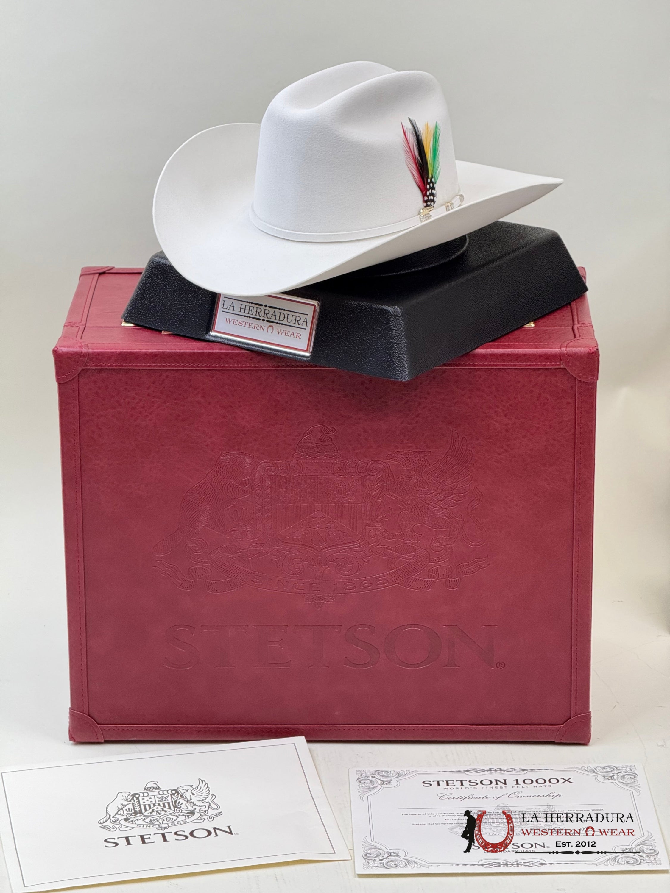 1000X Stetson El Diamante White Blanco Tejana
