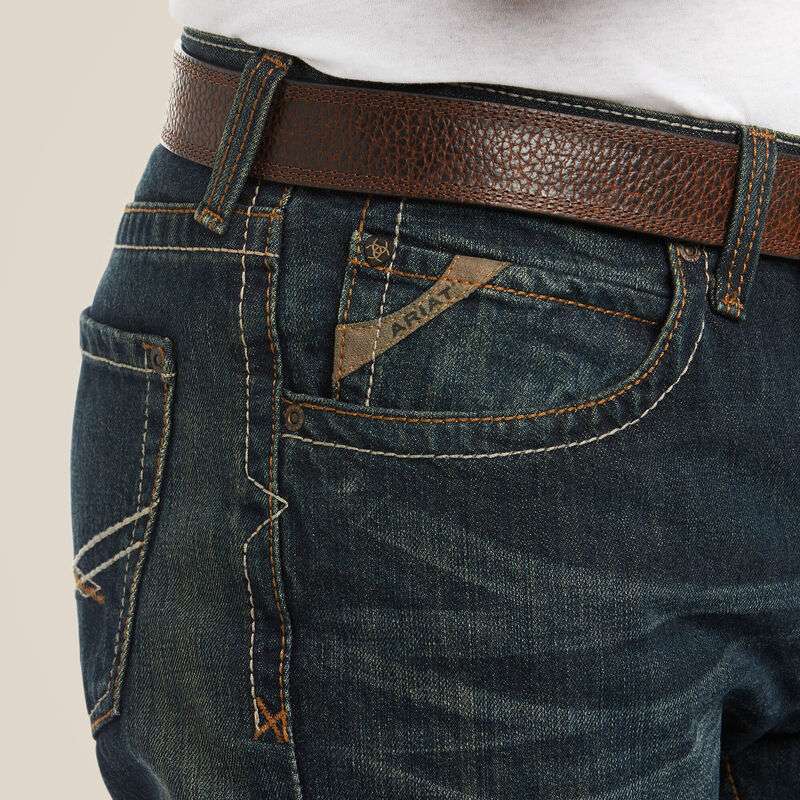 ARIAT MEN JEAN M2 TRADITIONAL RELAXED BOOT CUT DUSTY ROSD 10011746 Laherradurawwnc.com
