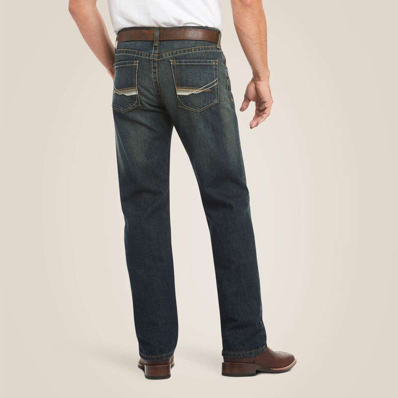 ARIAT MEN JEAN M2 TRADITIONAL RELAXED BOOT CUT DUSTY ROSD 10011746 Laherradurawwnc.com