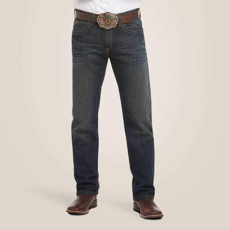 ARIAT MEN JEAN M2 TRADITIONAL RELAXED BOOT CUT DUSTY ROSD 10011746 Laherradurawwnc.com