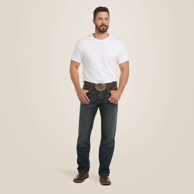 ARIAT MEN JEAN M2 TRADITIONAL RELAXED BOOT CUT DUSTY ROSD 10011746 Laherradurawwnc.com