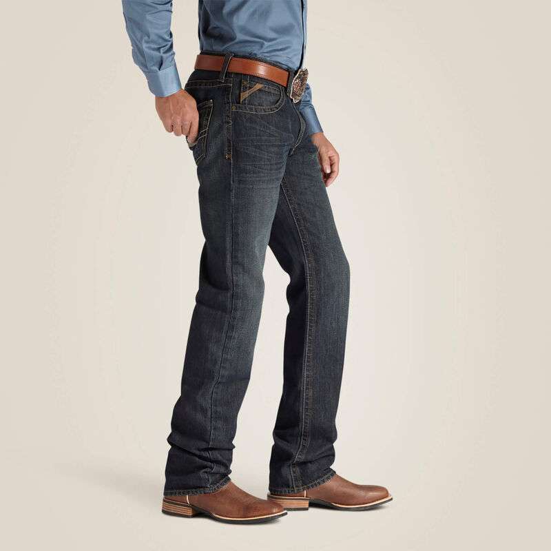 ARIAT MEN JEAN M2 TRADITIONAL RELAXED BOOT CUT DUSTY ROSD 10011746 Laherradurawwnc.com