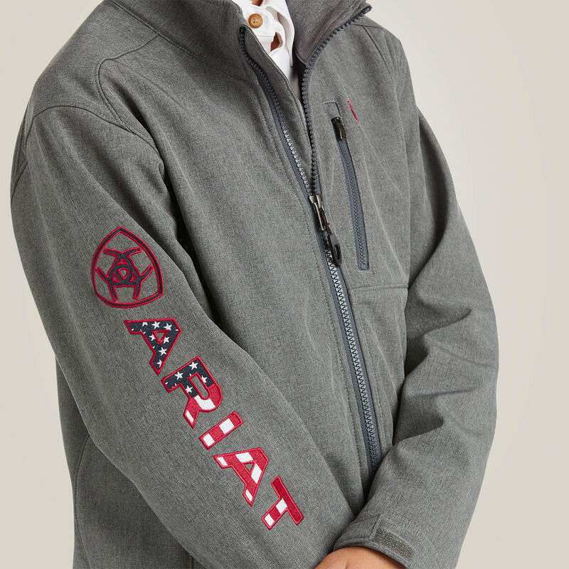 ARIAT BOYS CHARCOAL AMERICANA JACKET-10037366 Laherradurawwnc.com
