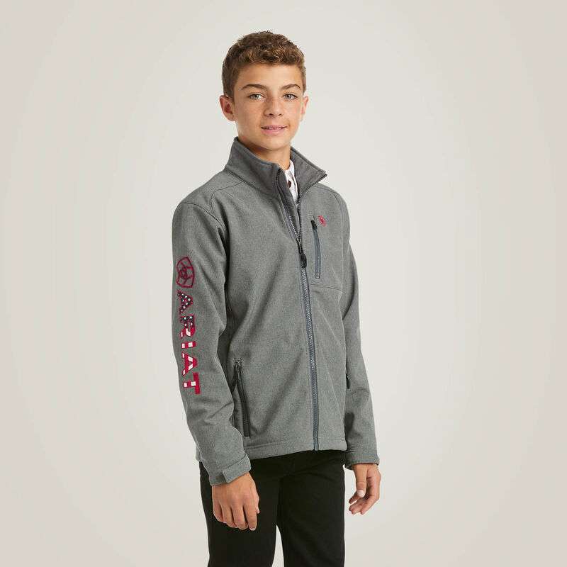 ARIAT BOYS CHARCOAL AMERICANA JACKET-10037366 Laherradurawwnc.com