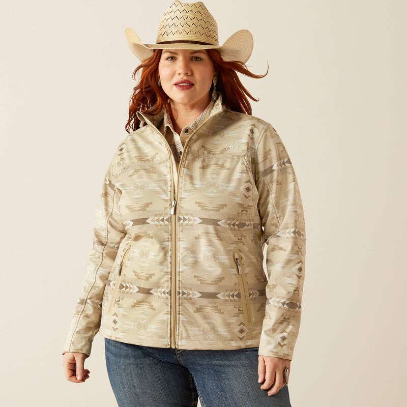 ARIAT WOMEN SOFT-SHELL AXTEC PRINT SANDSTONE 10054911 Laherradurawwnc.com