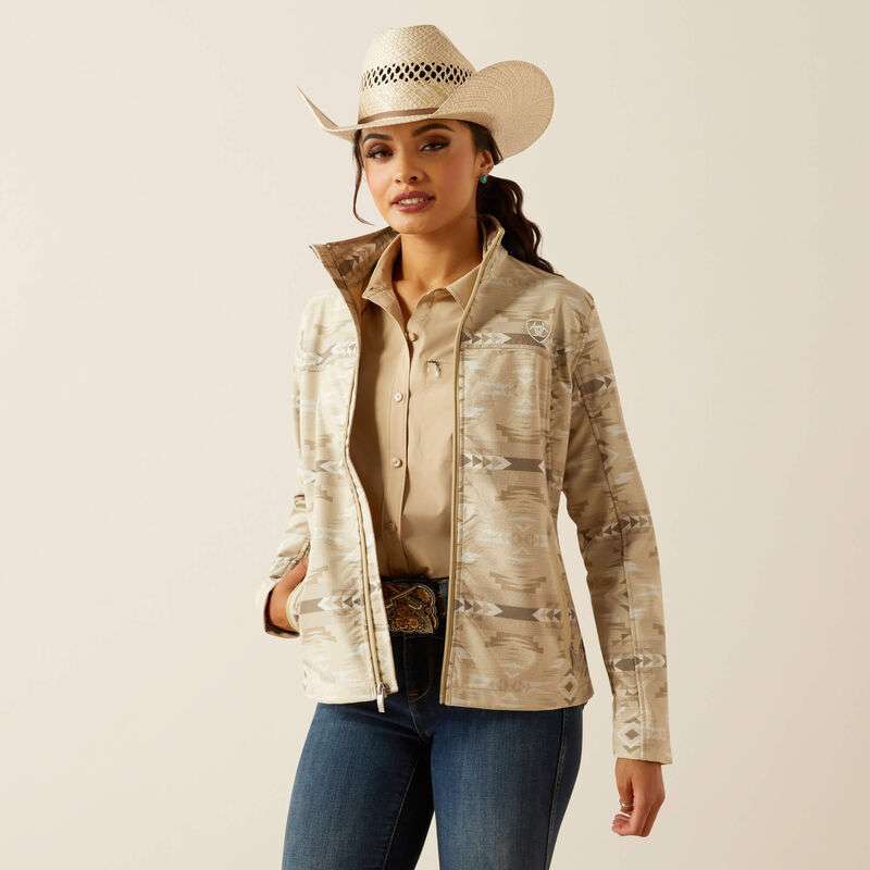 ARIAT WOMEN SOFT-SHELL AXTEC PRINT SANDSTONE 10054911 Laherradurawwnc.com