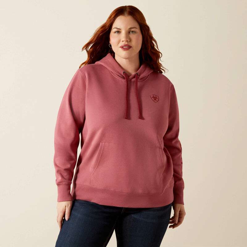 ARIAT WOMENS LOGO 2.0 HOODIE MAUVEWOOD 10062273 Laherradurawwnc.com