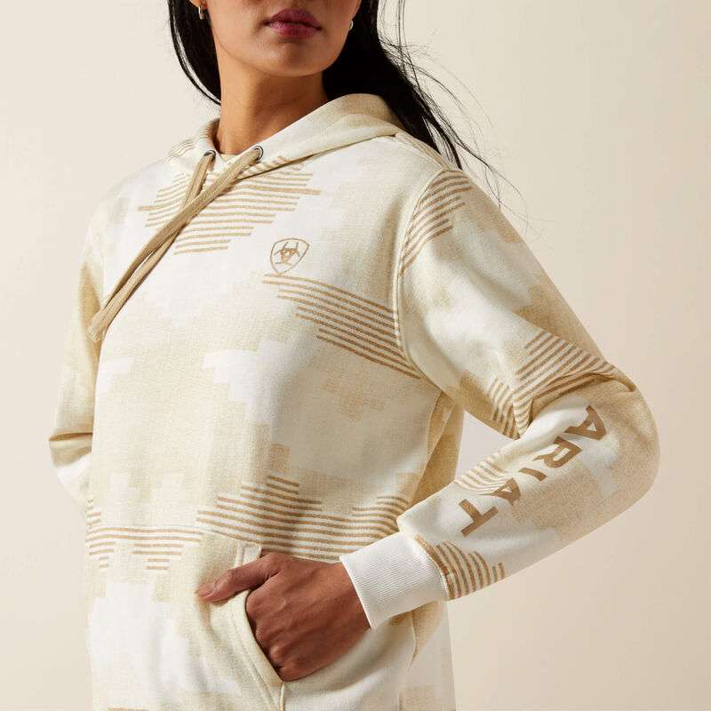 ARIAT WOMENS LOGO 2.0 HOODIE SEDONA PRINT 10062290 Laherradurawwnc.com