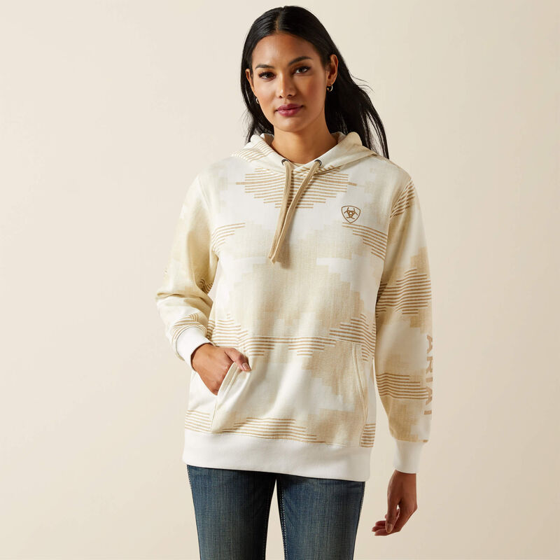 ARIAT WOMENS LOGO 2.0 HOODIE SEDONA PRINT 10062290
