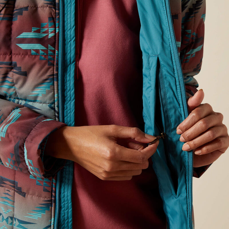 ARIAT WOMEN JACKET DRAGONFLY BLANKET PRINT - 10062549