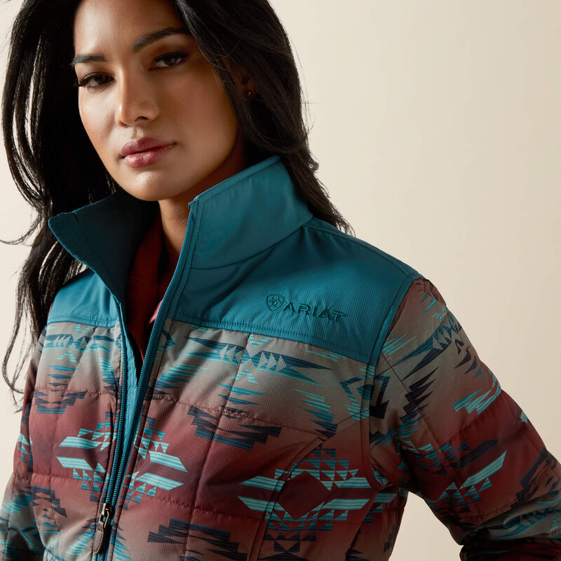 ARIAT WOMEN JACKET DRAGONFLY BLANKET PRINT - 10062549 Laherradurawwnc.com