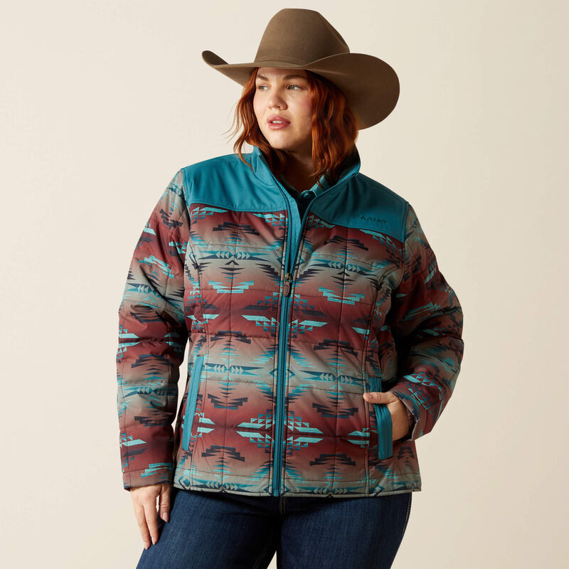 ARIAT WOMEN JACKET DRAGONFLY BLANKET PRINT - 10062549
