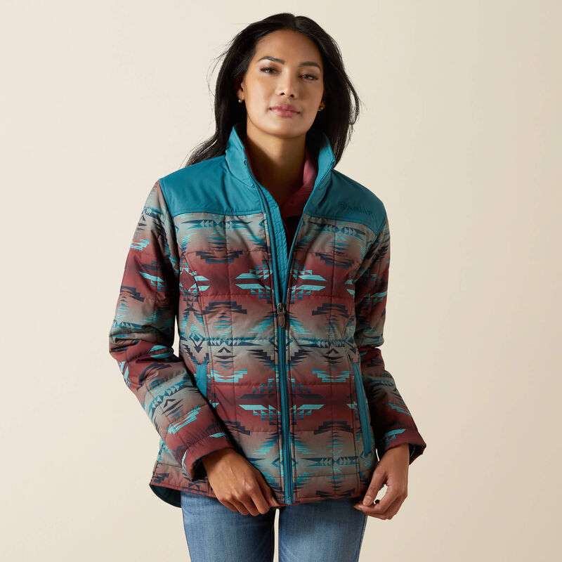 ARIAT WOMEN JACKET DRAGONFLY BLANKET PRINT - 10062549 Laherradurawwnc.com