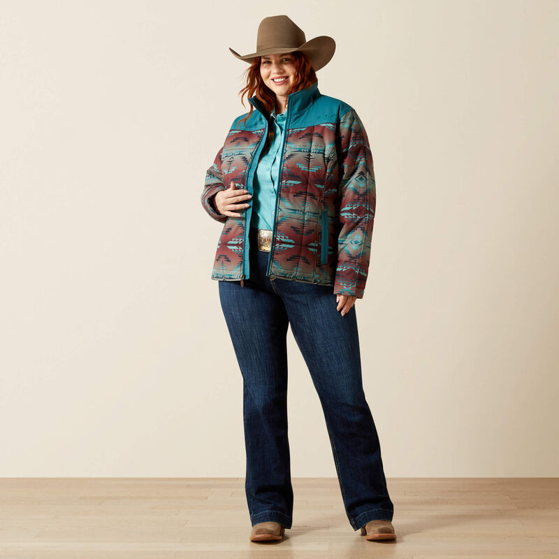 ARIAT WOMEN JACKET DRAGONFLY BLANKET PRINT - 10062549