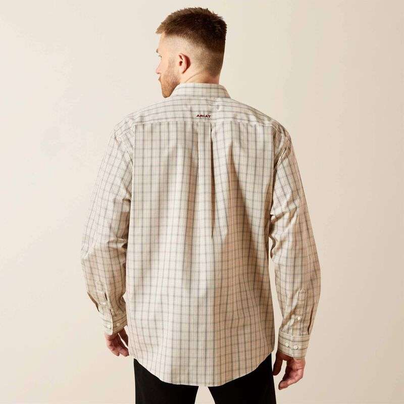 ARIAT MEN CREAM WF ALAM LS SHIRT-10065781 Laherradurawwnc.com