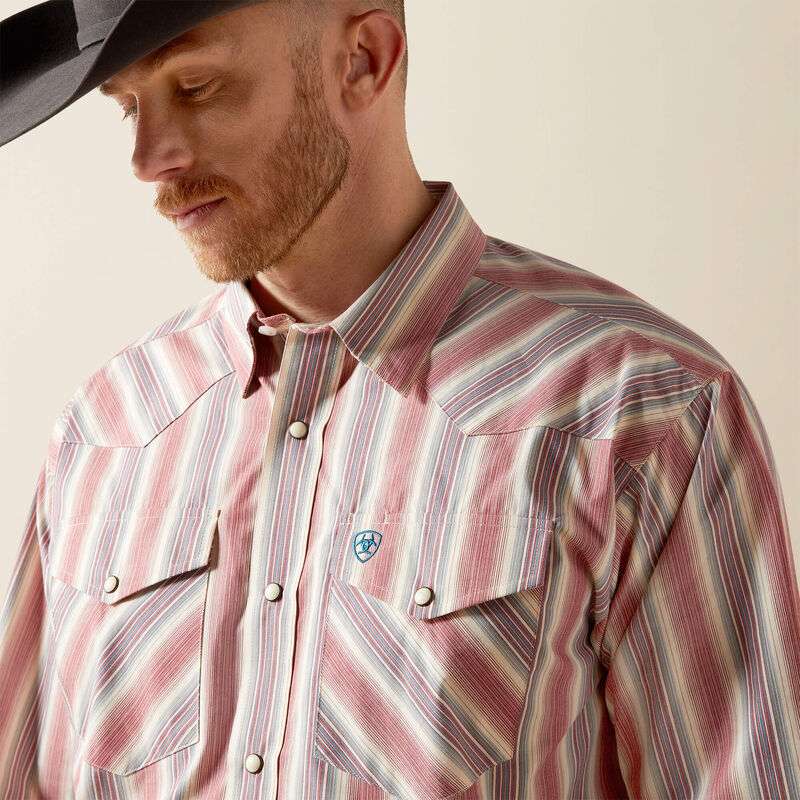 ARIAT MEN CREAM PRO FLYNN SNP LS SHIRT-10065783 Laherradurawwnc.com
