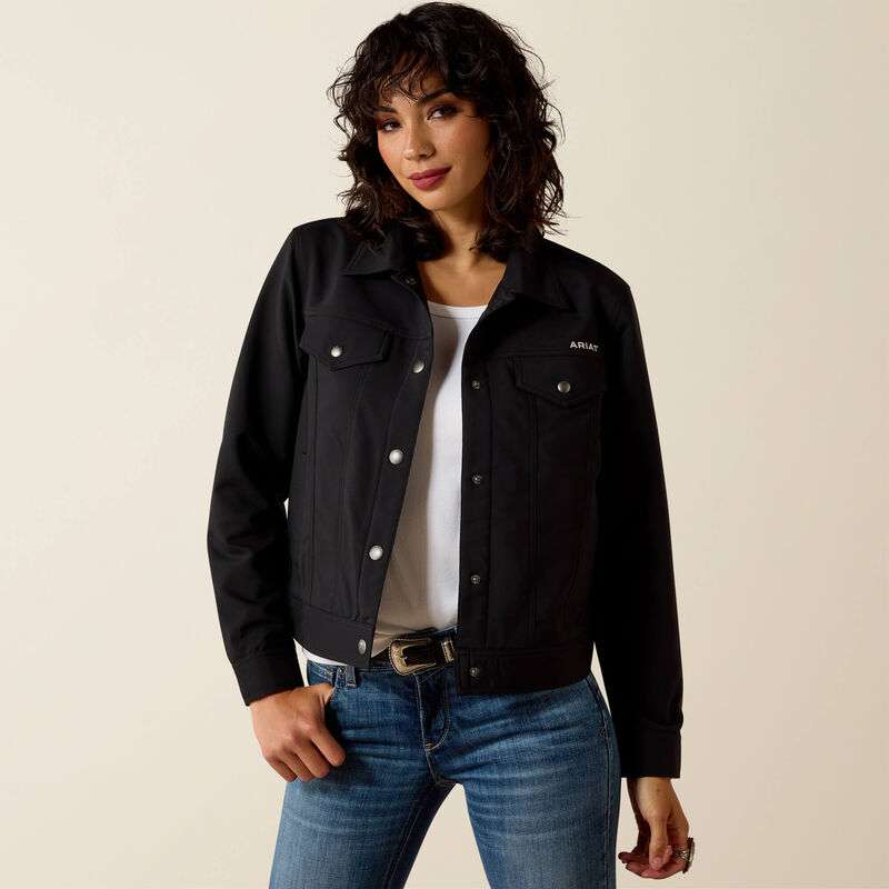 ARIAT WOMENS WAGONER LIGHTWEIGHT JACKET BLACK 10071122 Laherradurawwnc.com
