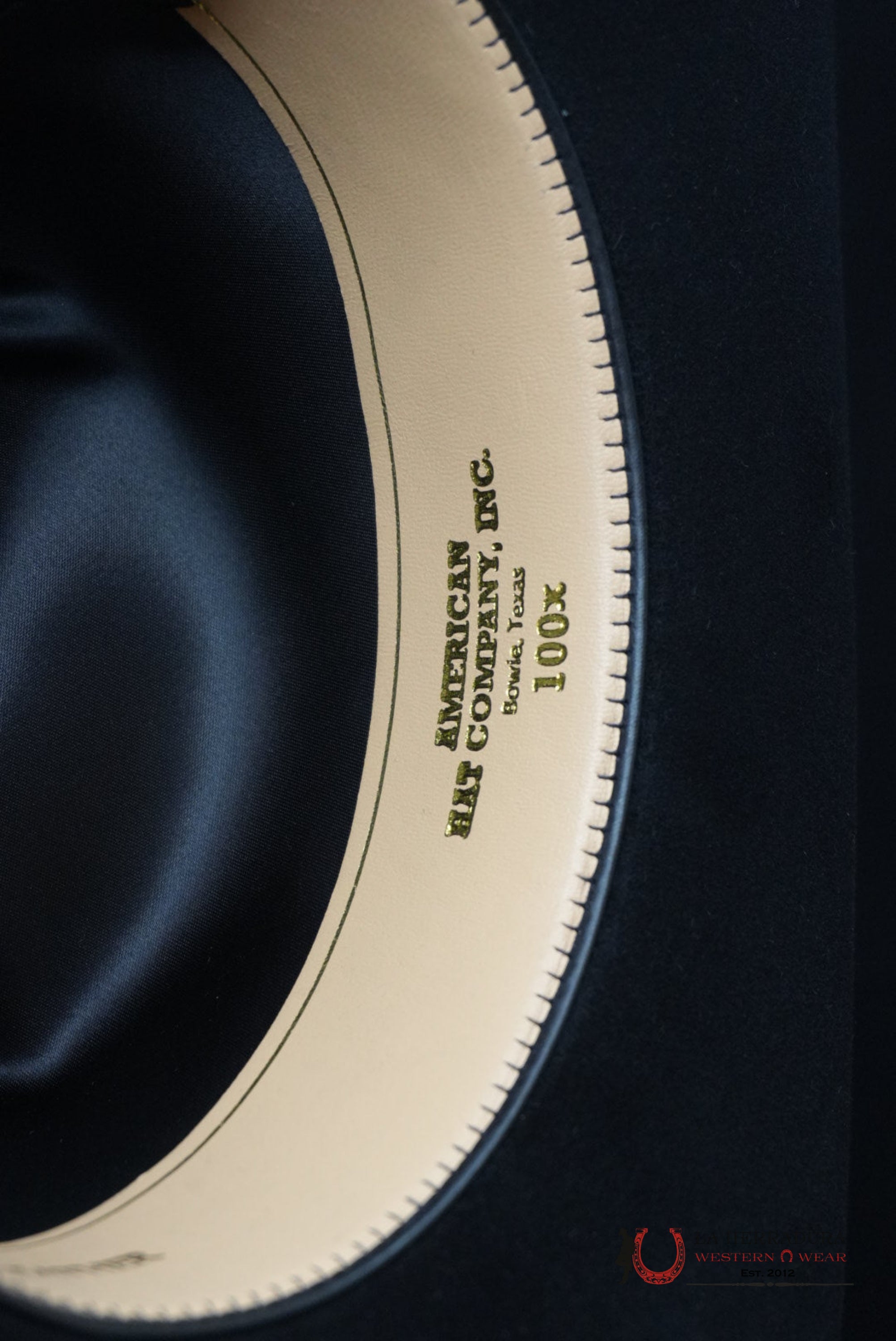 100X American Felt Hat Black TEJANA