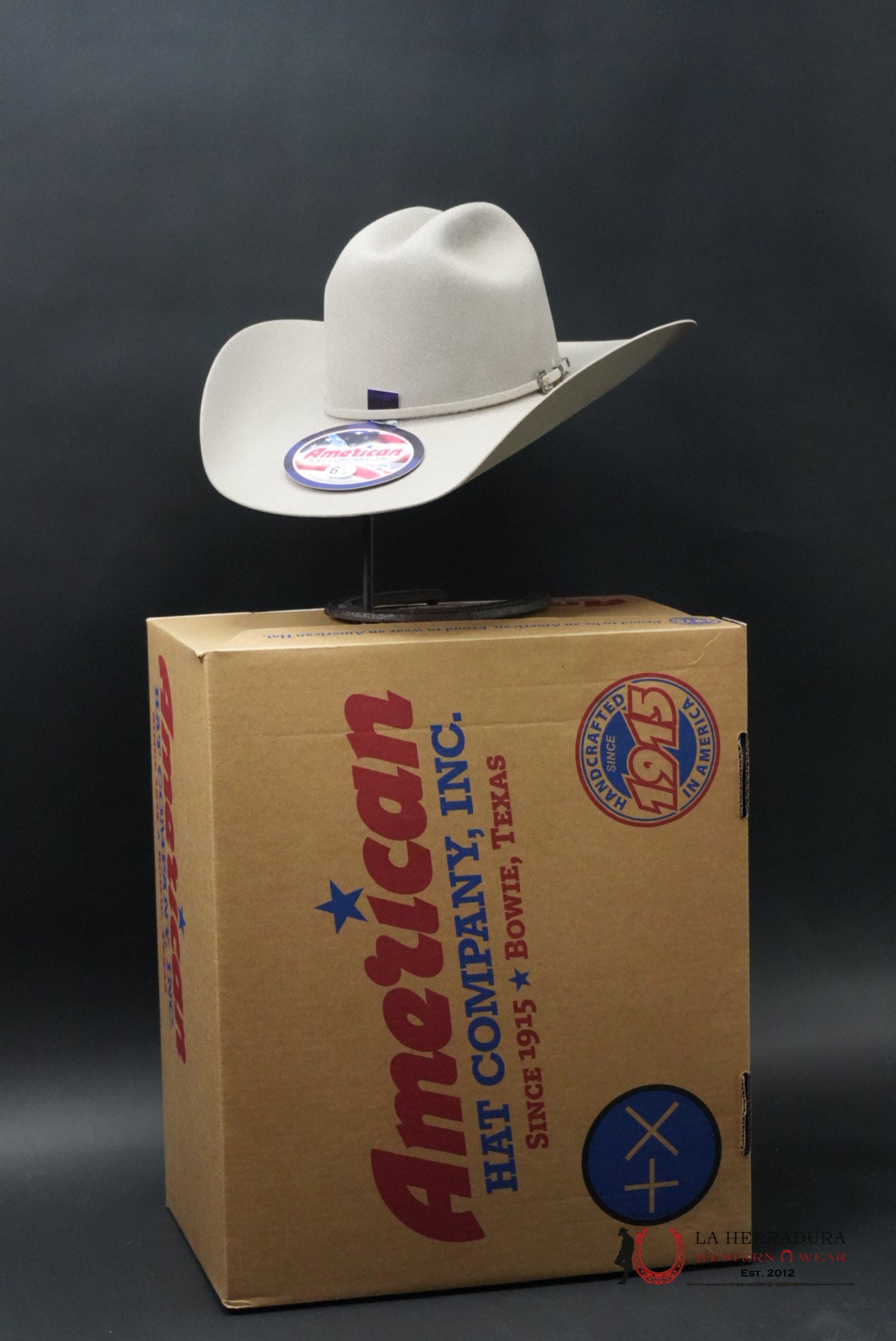 100x American Felt Hat Natural TEJANA