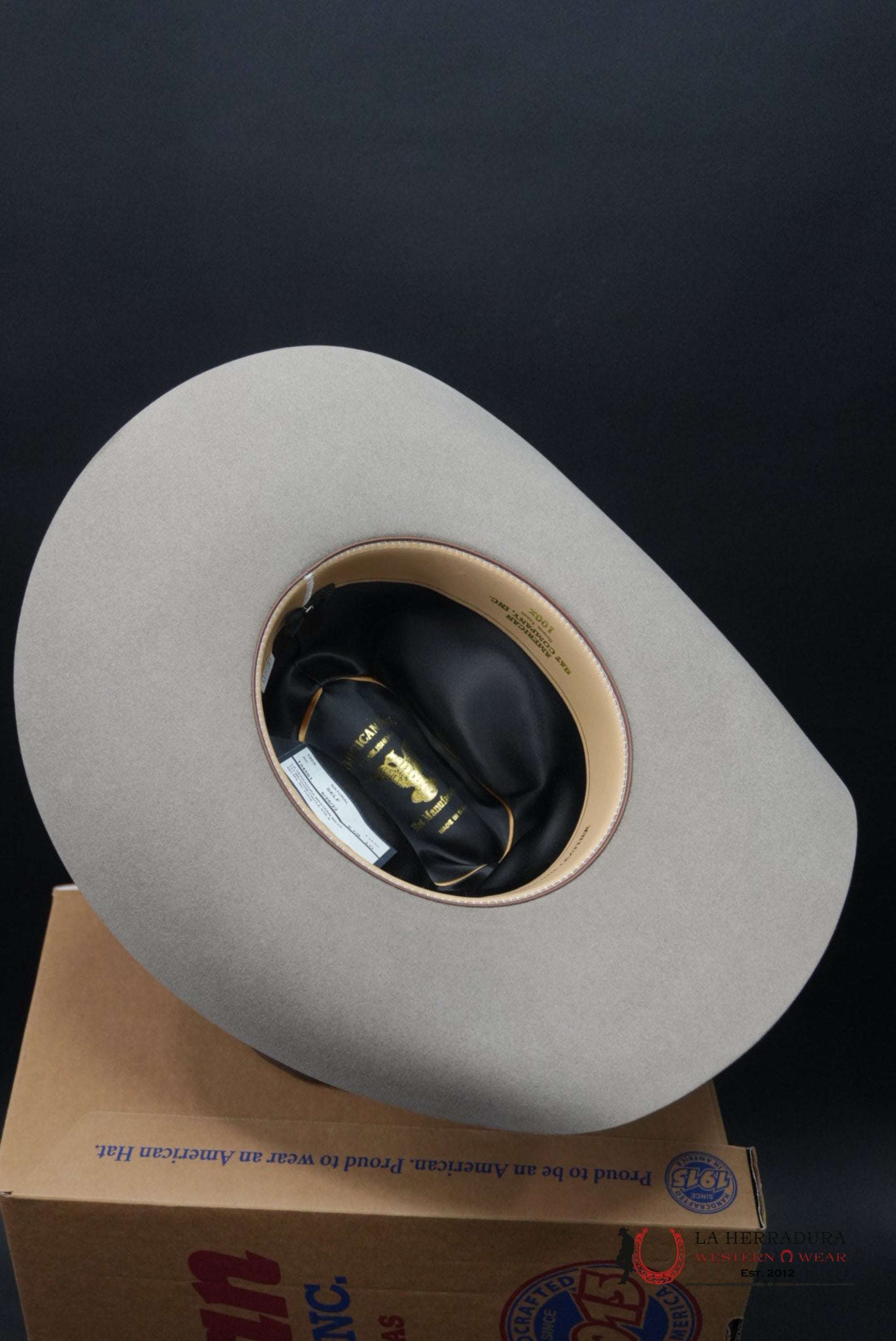 100x American Felt Hat Natural TEJANA