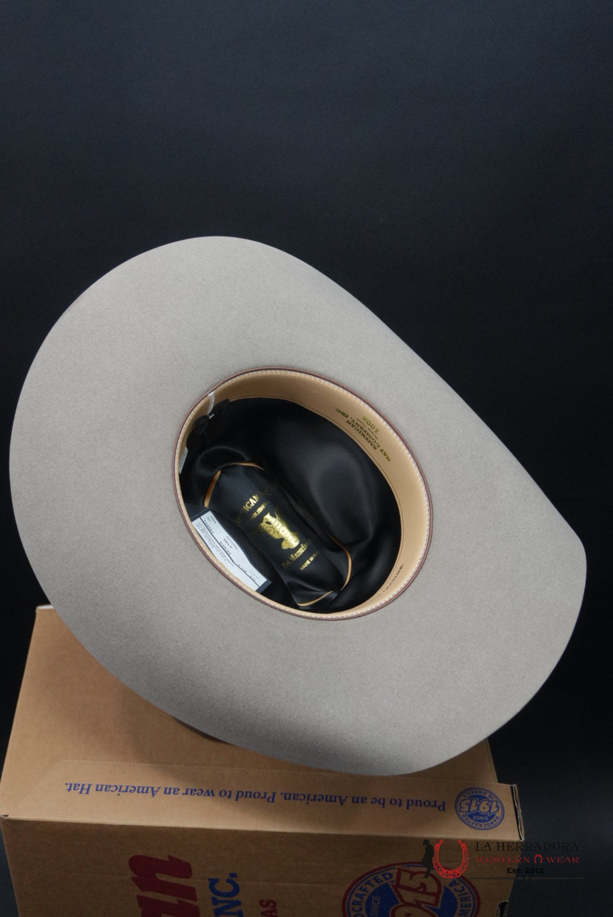 100x American Felt Hat Natural TEJANA