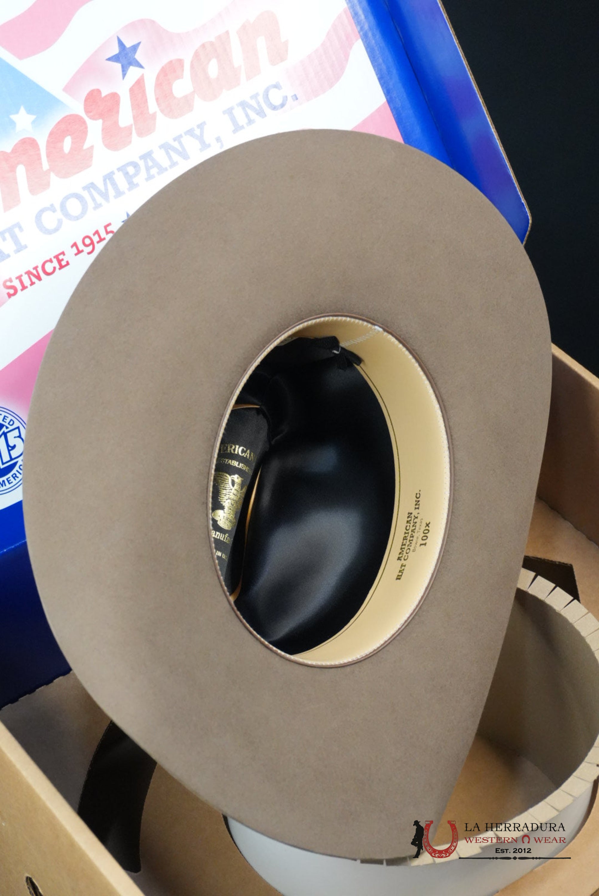 100x American Felt Hat Pecan TEJANA