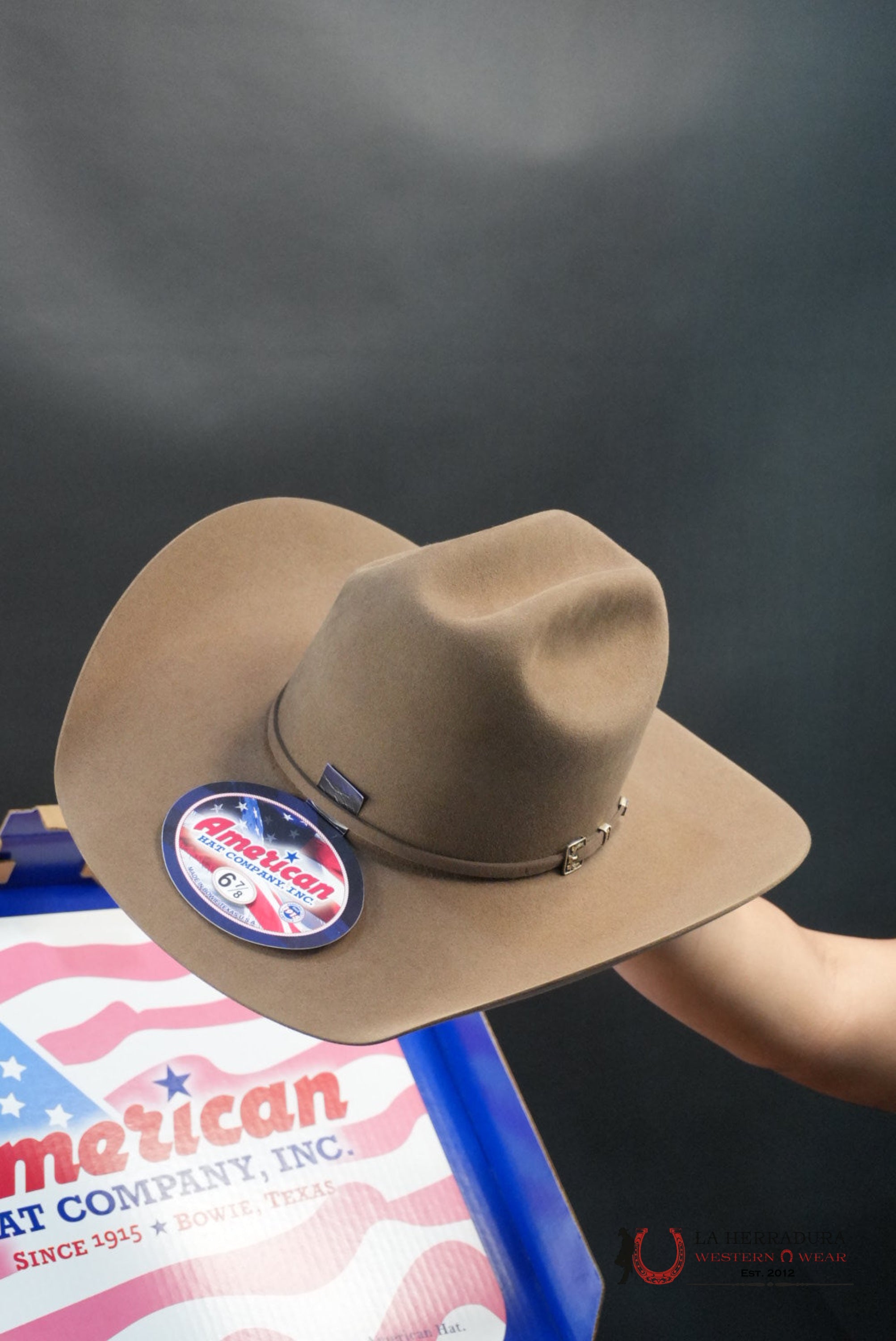 100x American Felt Hat Pecan TEJANA